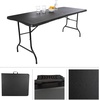 image:imageLavish Home Indoor amp Outdoor Portable Folding Table White 4ftBlack