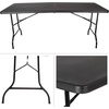 image:imageLavish Home Indoor amp Outdoor Portable Folding Table White 4ftBlack