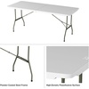 image:imageLavish Home Indoor amp Outdoor Portable Folding Table White 4ftWhite