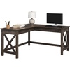 image:imageLavish Home L Shaped Computer Desk for Home Office Light Gray 59Wx235DDark Gray