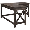 image:imageLavish Home L Shaped Computer Desk for Home Office Light Gray 59Wx235DDark Gray