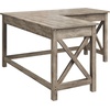image:imageLavish Home L Shaped Computer Desk for Home Office Light Gray 59Wx235DLight Gray