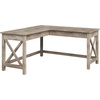 image:imageLavish Home L Shaped Computer Desk for Home Office Light Gray 59Wx235DLight Gray
