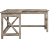 image:imageLavish Home L Shaped Computer Desk for Home Office Light Gray 59Wx235DLight Gray