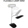 image:imageLavish Home LED Desk Lamp  Contemporary Touch Activated Reading Lamp with Adjustable Gooseneck 3 Brightness Levels and USB Power Cord by Northwest Black