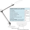 image:imageLavish Home LED Desk Lamp  Swing Arm Architect Lamp  Adjustable Natural Sun Lighting for Home Office Bedroom or Dorm Room White