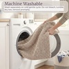 image:imageLavish Home Memory Foam Shag Bath Mat 2feet by 5feet  Ivory 24 x 58 x 125