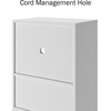 image:imageLavish Home Microwave Stand with Storage WhiteOak 24 x 1575 x 45White and Gray