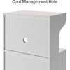 image:imageLavish Home Microwave Stand with Storage WhiteOak 24 x 1575 x 45White and Oak