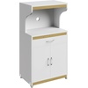 image:imageLavish Home Microwave Stand with Storage WhiteOak 24 x 1575 x 45White and Oak