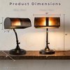 image:imageLavish Home MissionStyle Bankers Desk Lamp Black 10 x 9 x 14
