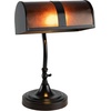image:imageLavish Home MissionStyle Bankers Desk Lamp Black 10 x 9 x 14