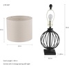 image:imageLavish Home Modern Table Lamps Black Set of 2 13 x 26