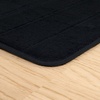 image:imageLavish Home Oversized Bathroom Rug  ExtraLong Memory Foam Bath Mat with Nonslip Backing  Absorbent Runner for the Shower Tub or Sink Black