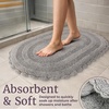 image:imageLavish Home Reversible Bathroom Rug Set Ivory 2Pieces 32x2024x17Grey