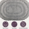 image:imageLavish Home Reversible Bathroom Rug Set Ivory 2Pieces 32x2024x17Grey