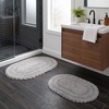 image:imageLavish Home Reversible Bathroom Rug Set Ivory 2Pieces 32x2024x17Grey