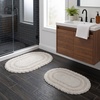 image:imageLavish Home Reversible Bathroom Rug Set Ivory 2Pieces 32x2024x17Ivory