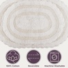 image:imageLavish Home Reversible Bathroom Rug Set Ivory 2Pieces 32x2024x17Ivory
