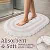 image:imageLavish Home Reversible Bathroom Rug Set Ivory 2Pieces 32x2024x17Ivory