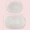 image:imageLavish Home Reversible Bathroom Rug Set Ivory 2Pieces 32x2024x17Ivory