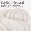 image:imageLavish Home Reversible Bathroom Rug Set Ivory 2Pieces 32x2024x17Ivory