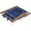 image:imageLavish Home Set of 2 Beach Chair  Outdoor WeatherResistant Wood Folding Chair with Backpack Straps  4Position Reclining Seat  Beach Essentials GrayBlue
