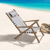 image:imageLavish Home Set of 2 Beach Chair  Outdoor WeatherResistant Wood Folding Chair with Backpack Straps  4Position Reclining Seat  Beach Essentials GrayGrey