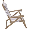 image:imageLavish Home Set of 2 Beach Chair  Outdoor WeatherResistant Wood Folding Chair with Backpack Straps  4Position Reclining Seat  Beach Essentials GrayTaupe Stripe