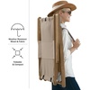 image:imageLavish Home Set of 2 Beach Chair  Outdoor WeatherResistant Wood Folding Chair with Backpack Straps  4Position Reclining Seat  Beach Essentials GrayTaupe