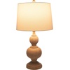 image:imageLavish Home Set of 2 Table Lamps  Lamps with USB Charging Ports and LED Bulbs Included  for Living Room Office or Bedroom Decor Whitewash