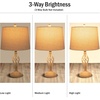 image:imageLavish Home Set of 2 Table Lamps  Modern Lamps with USB Charging Ports and LED Bulbs  for Living Room Office or Bedroom Decor SandSand