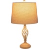 image:imageLavish Home Set of 2 Table Lamps  Modern Lamps with USB Charging Ports and LED Bulbs  for Living Room Office or Bedroom Decor SandSand