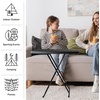 image:imageLavish Home Small Adjustable Folding TV Tray Table White 19H24H28HBlack