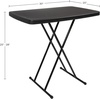 image:imageLavish Home Small Adjustable Folding TV Tray Table White 19H24H28HBlack