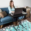 image:imageLavish Home Small Adjustable Folding TV Tray Table White 19H24H28HBlack