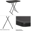 image:imageLavish Home Small Adjustable Folding TV Tray Table White 19H24H28HBlack