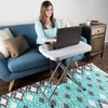 image:imageLavish Home Small Adjustable Folding TV Tray Table White 19H24H28HWhite