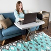 image:imageLavish Home Small Adjustable Folding TV Tray Table White 19H24H28HWhite