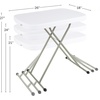 image:imageLavish Home Small Adjustable Folding TV Tray Table White 19H24H28HWhite