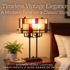 image:imageLavish Home Stained Glass Tiffany Table Lamp Bronze 1625x675x24