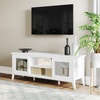 image:imageLavish Home TV Stand with Storage Cabinet 2 Cubbies and 2 Shelves 55inch