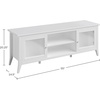 image:imageLavish Home TV Stand with Storage Cabinet 2 Cubbies and 2 Shelves 55inch