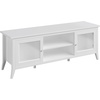 image:imageLavish Home TV Stand with Storage Cabinet 2 Cubbies and 2 Shelves 55inch