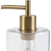 image:imageLavish Home Table Lamp  Industrial Lamp with USB Charge Ports Touch Control and Edison Bulb  for Living Room Office or Bedroom Decor Gold