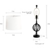 image:imageLavish Home Table Lamps BlackIvory Set of 2