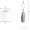 image:imageLavish Home Table Lamps Brushed Silver Set of 2 14 x 26