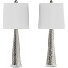 image:imageLavish Home Table Lamps Silver Set of 2 12 x 3025