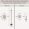 image:imageLavish Home Table and Floor Lamps Bronze Set of 3 11x24514x635