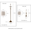 image:imageLavish Home Table and Floor Lamps Bronze Set of 3 11x24514x635Bronze SemiMatte